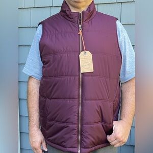 Weatherproof Men's Maroon Puffer Vest